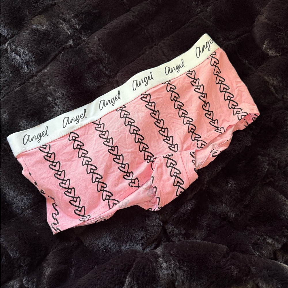 Victoria's Secret Pink Heart Stripe Panties